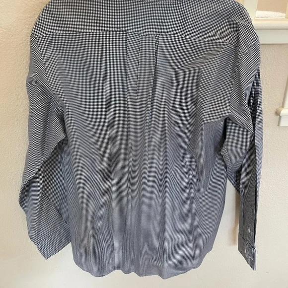 Faconnable women’s button down black/white check  long sleeve shirt - Picture 3 of 5